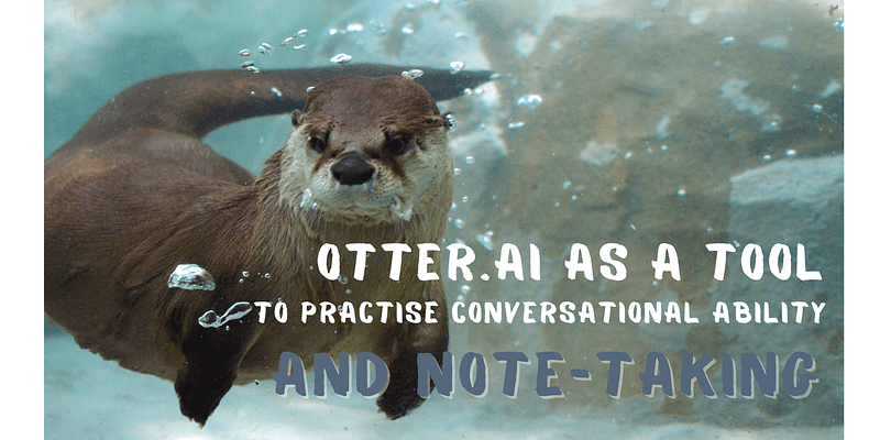 Otter.ai app interface for voice transcription