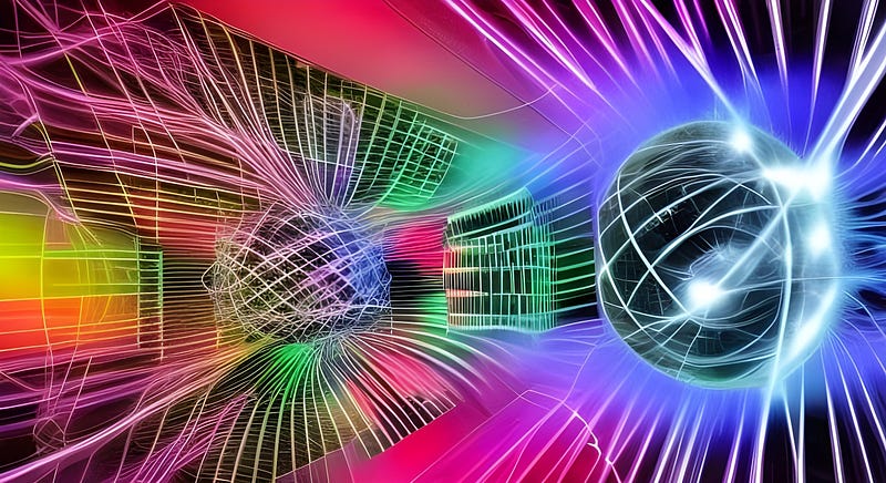 Conceptual illustration of magnetic monopoles