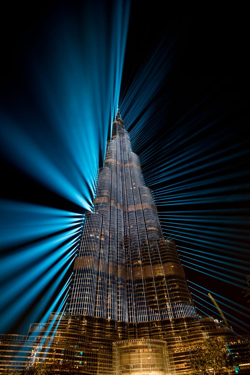 Burj Khalifa, the tallest building in the world