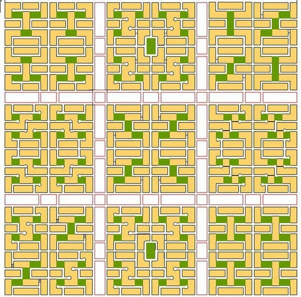 Conceptual layout of a future urban grid