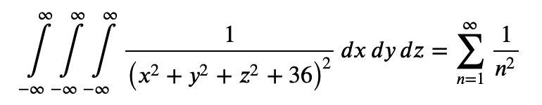 Mathematical equation to solve