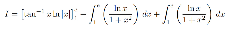 Cancellation of terms in the integral