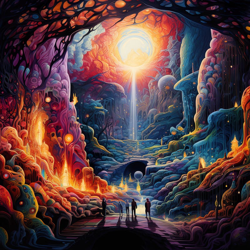 A psychedelic interpretation of Plato's Cave