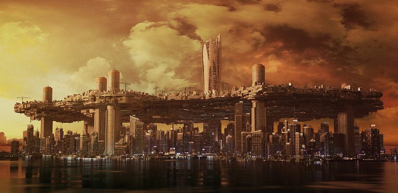 Future city concept art