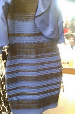 Another view of the dress illusion