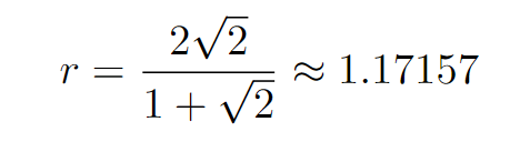 Final calculations for radius