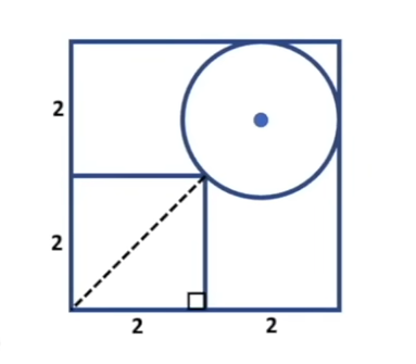 Diagonal in a square