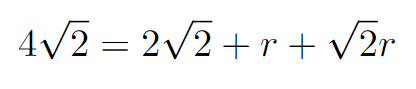 Equal lengths between the squares