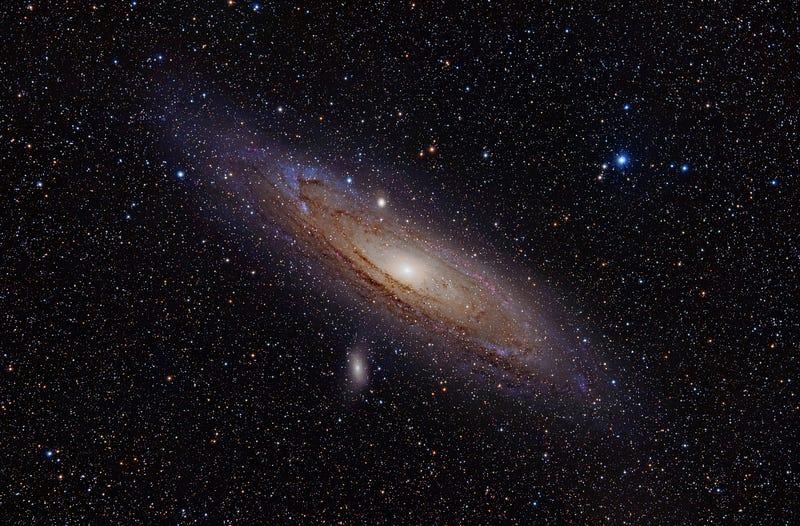 Andromeda Galaxy showcasing its bright core