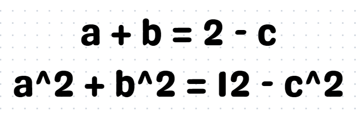 Rearranged equations for max-min calculations.