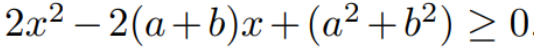 Expanded quadratic inequality.