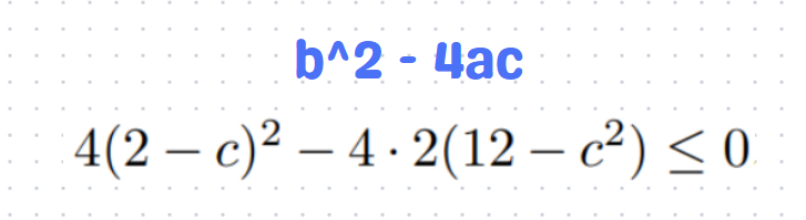 Understanding the discriminant in quadratics.