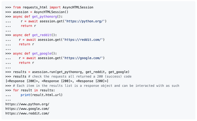 HTML parsing with Requests-HTML