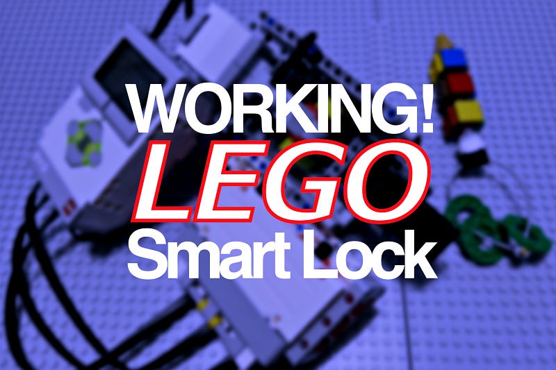 A LEGO EV3 smart lock setup