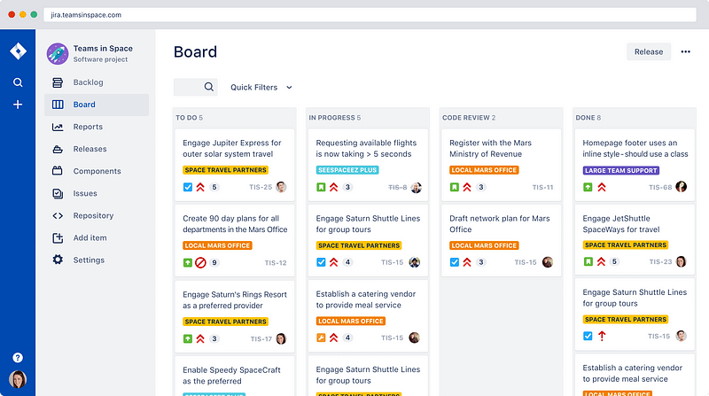 Sprint board example