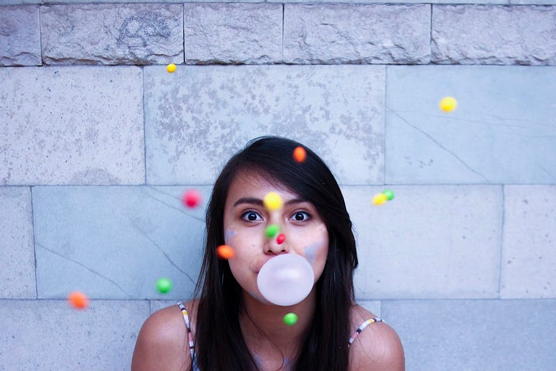 Variety of chewing gum flavors