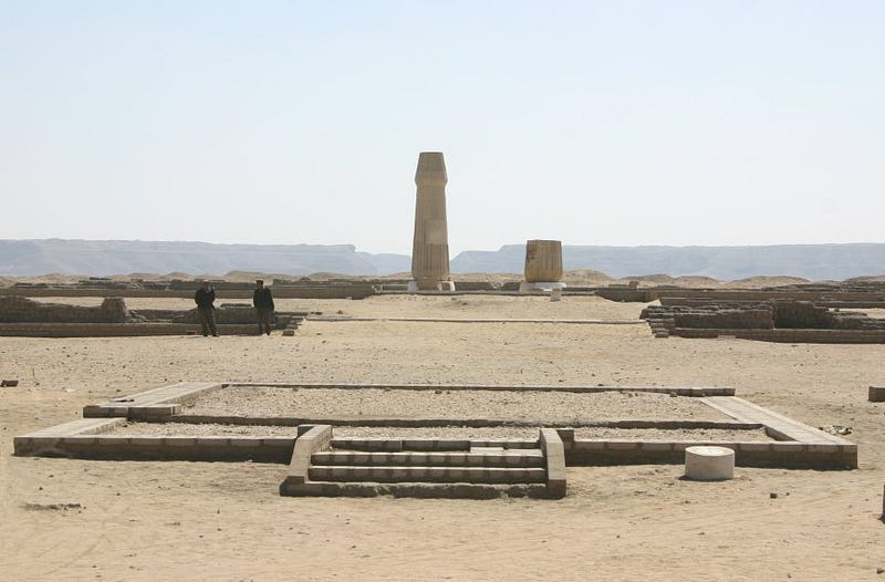 Ruins of Amarna, the capital of Akhenaton