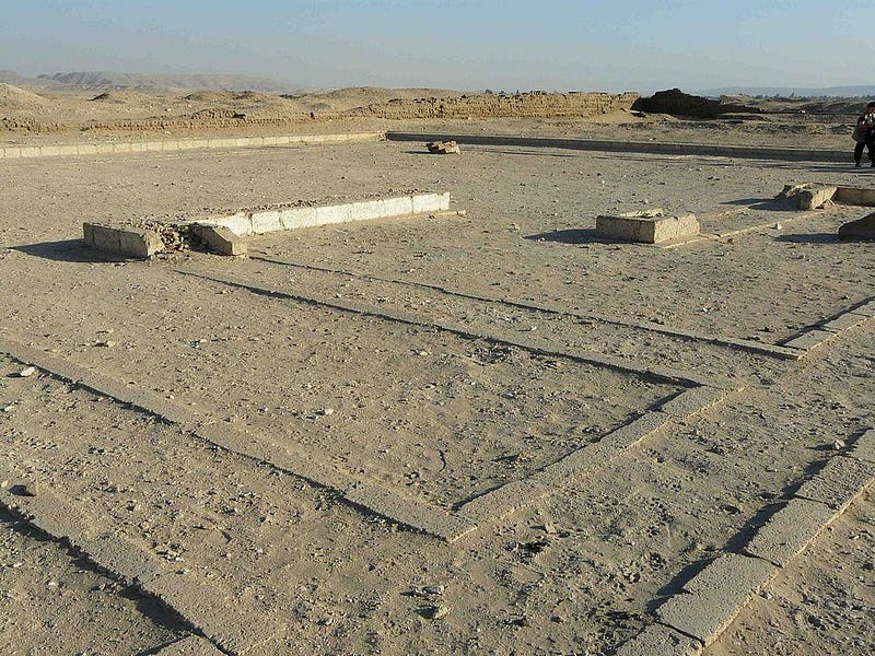 Ancient ruins of the Great Temple of Aton