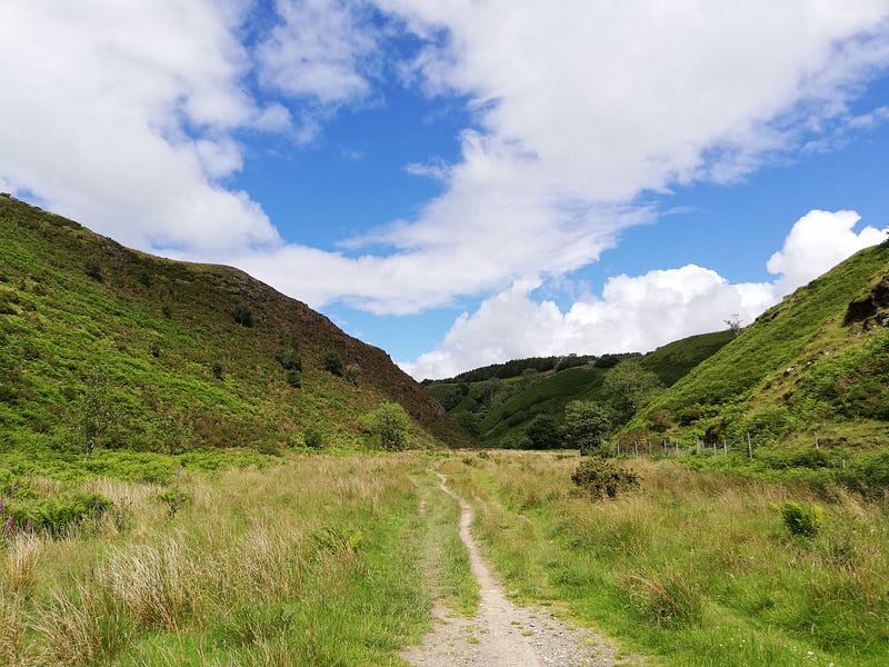 A serene view of Lake District's landscape