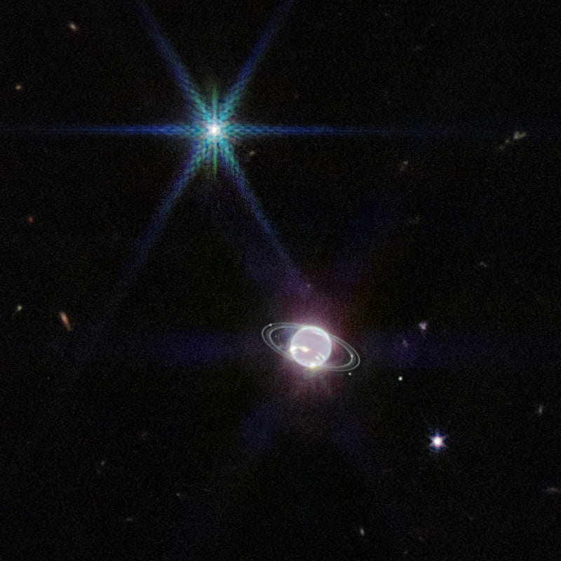 Neptune captured by the JWST