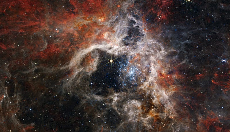 The Tarantula Nebula captured by JWST