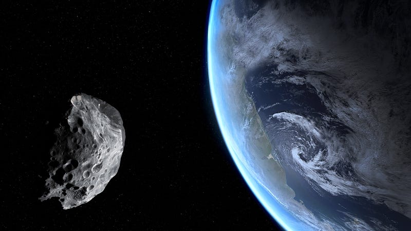 Asteroid approaching Earth