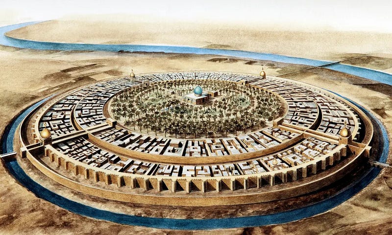 Artistic representation of the Round City of Baghdad