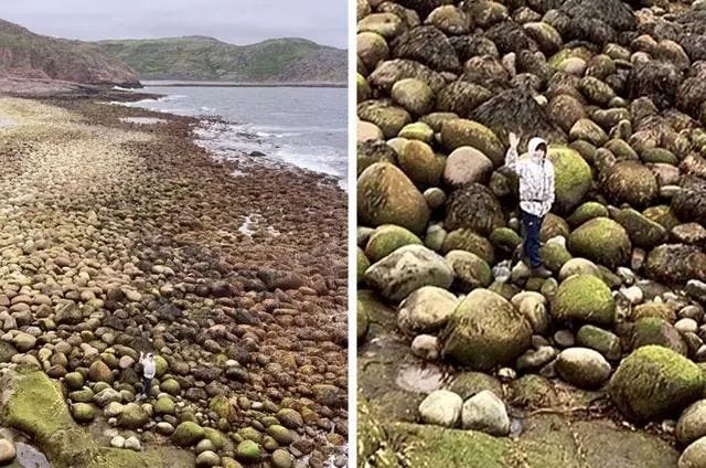 Beach scene revealing hidden scale