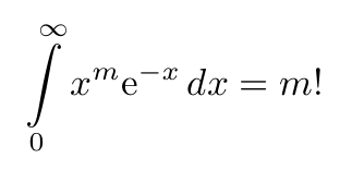 Factorial expression.