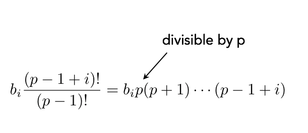 Second term's divisibility.