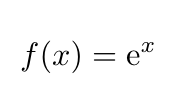 Exponential function definition.