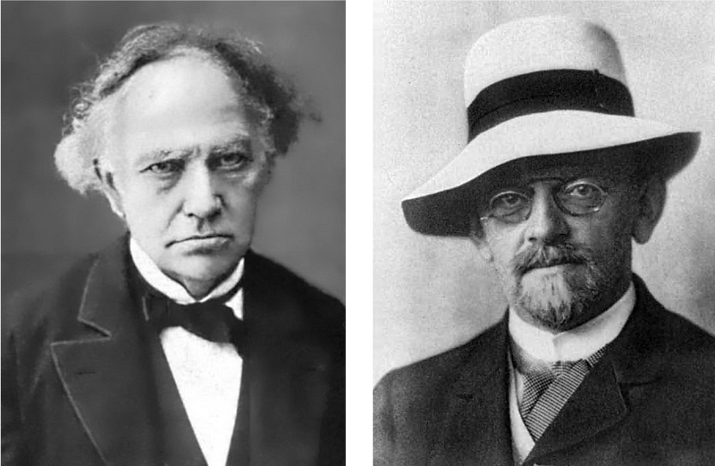 Mathematicians Charles Hermite and David Hilbert.