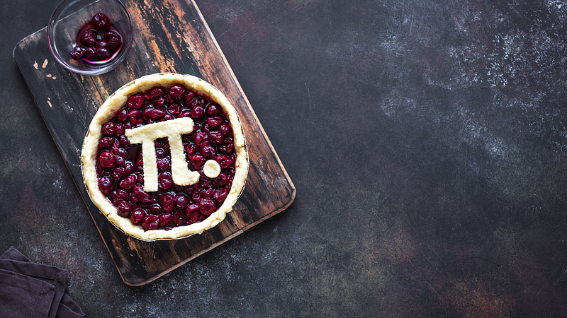 Pi as the ratio of a circle's circumference to its diameter