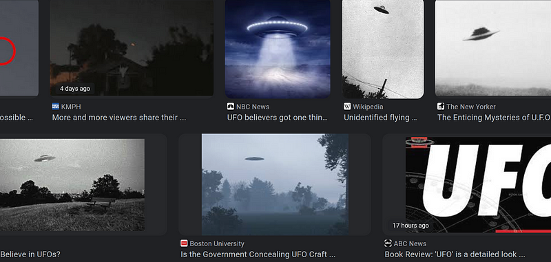 UFO discussion and its implications